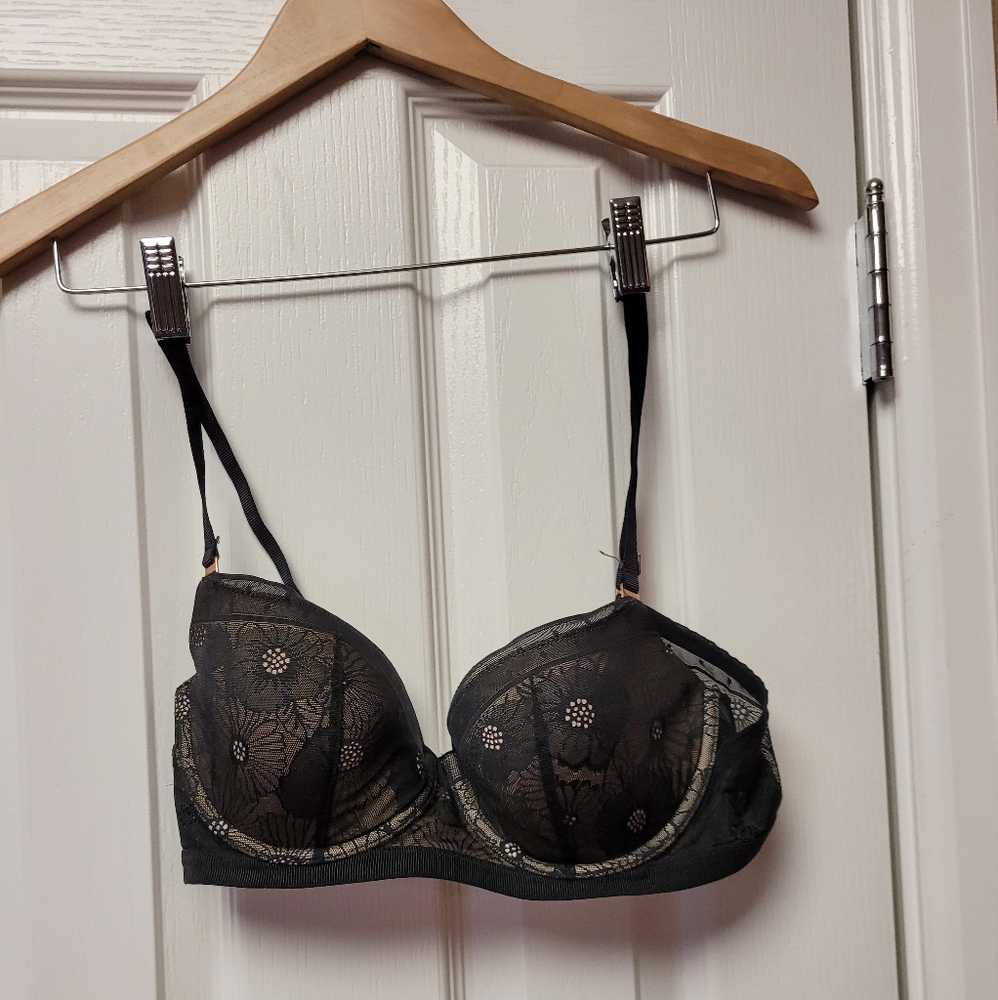 Aerie women's black lace bra 34C